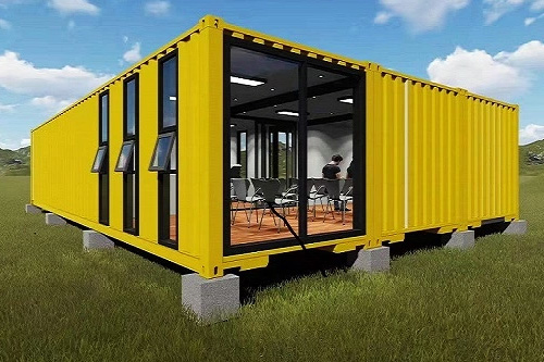 Cargo container home-foundation