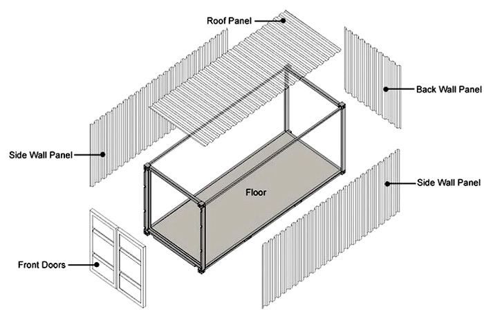 Shipping-Container-structure plan