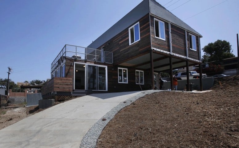Shipping container home builder California