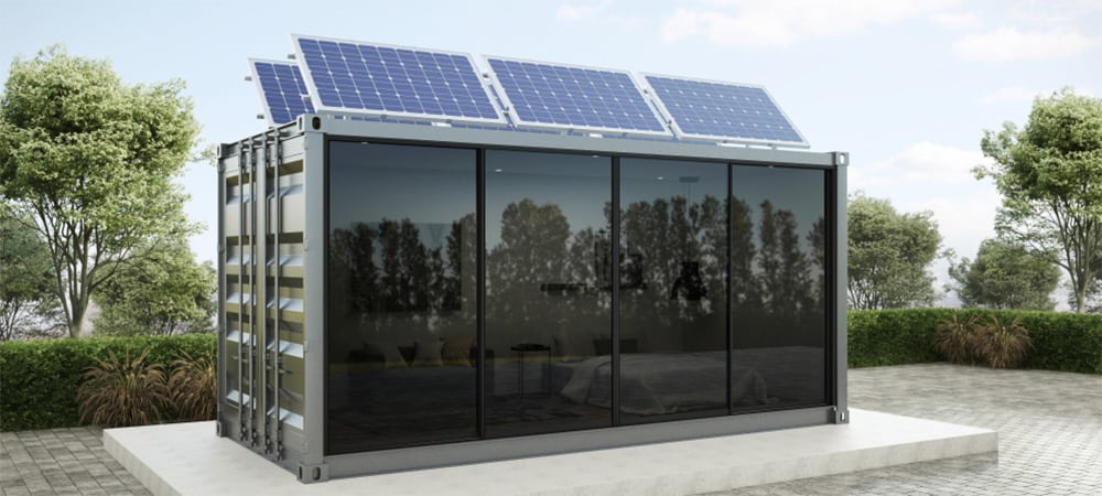 Solar Panel Roof Container House