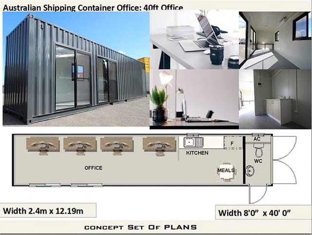 40 ft shipping container home plans
