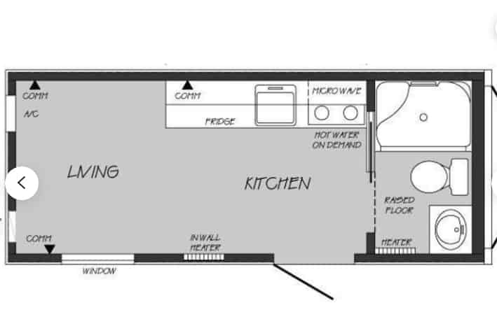Floor plan shipping container home