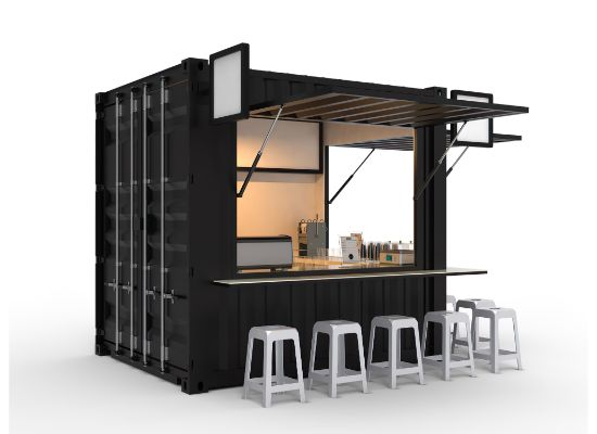 20' container coffee shop