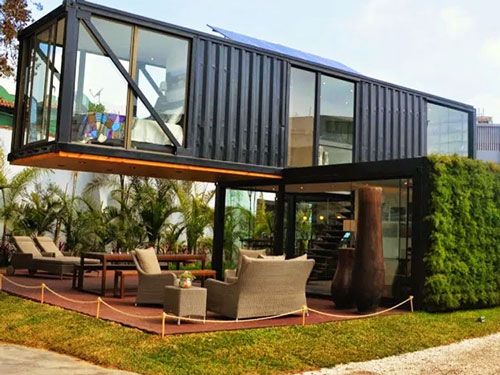 Shipping container Home deck